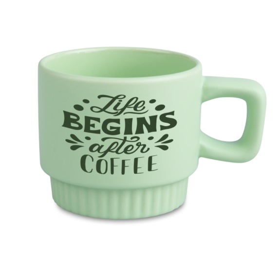 Matte sublimation mug - colorful with a decorated bottom